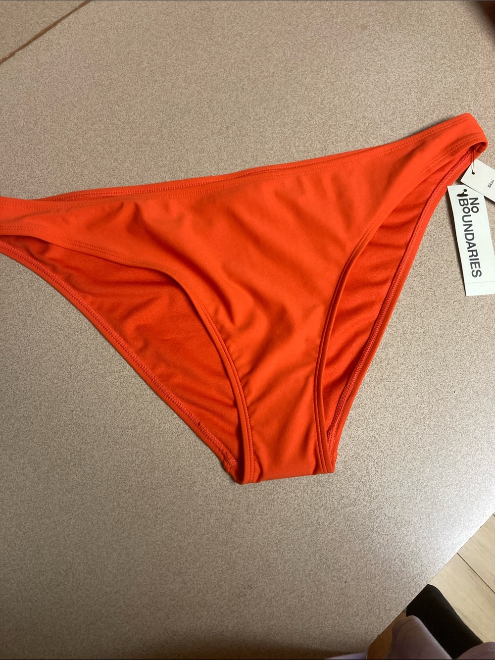 No Boundaries Women's Bright Orange Bikini Bottom